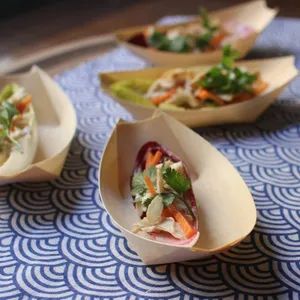 Kraft Paper Snack Boat Tray Disposable Serving Container for Deli Bakery BBQ - Ningbo Million Pack Co., Ltd. - China