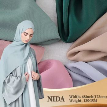 100% Polyester Nida Fabric 130GSM 68 Inch Width 173cm Durable Versatile for Arabian Robe - Suzhou Huiyu Textile Co., Ltd - China
