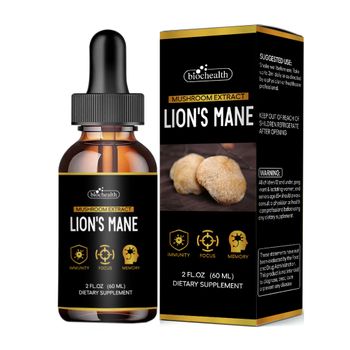 Biochealth Lions Mane Reishi Mushroom Complex Extract Liquid Drops Cordyceps Mushroom Mix Drops Chaga Lions Mane Mushroom Drop - Biocaro Pharmaceutical Co., Ltd. - China