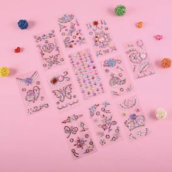 Crafts Self Adhesive Rhinestone Jewel Stickers Gems Rhinestones Acrylic Bling Heart Kids Gem Stickers Drill - Guangzhou Zimore Gift Co., Ltd. - China
