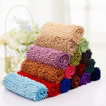 High Density Luxury Non Slip Chenille Bath Mats Extra Soft Microfiber Door Mat Water-Proof Bathroom Mat Absorbent Rugs - Shandong Jesse Home Decors Co., Ltd. - China