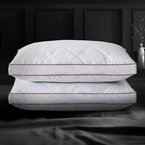 Luxury Goose Feather Down Pillows Gusseted Bed Pillows for Adults - Hangzhou Yiying Trade Co., Ltd. - China