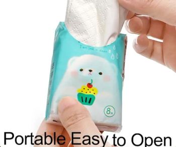 Pocket Tissue Travel Tissue Packs, Small Size Personal Facial Tissues Bulk, 3 Ply 8 Sheets Individual Pocket Tissues, Mini Cute Disposable Paper Tissue Packs - Dongguan Nuokang Healthcare Technology Co., Ltd. - China