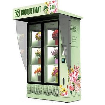 Touch Screen Flower Vending Machine Automatic Fresh Bouquet Dispenser Smart Self Service Retail Kiosk - senesie mfg llc - United States