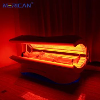 Merican 5 Wavelengths Full Body LED Therapi Bed 660nm 850nm Red Light Factory-Supplied Home Use Beauty Equipment Target for Face - Guangzhou Merican Optoelectronic Technology Co., Ltd. - China