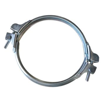140mm Pull Ring Clamp Heavy Duty Duct Clamps with Double Bolts - Hebei Yunpeng Machinery Export & Import Trading Co., Ltd. - China