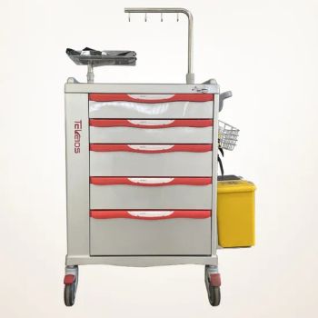Medical Crash Emergency Hospital Trolley Carts with Colour-Coded Design - Beijing Jingdong Technology(Laoting) Co., Ltd. - China