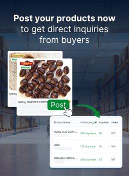 Robusta Caffee – product photo, Ground Black Coffee products found from trusted suppliers, wholesalers, manufacturers & exporters Listing