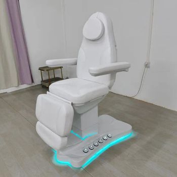 Luxury Beauty Nail Salon Furniture LED Lights Massage Table SPA Modern 3 Motors Electric Cosmetic Facial Bed for Sale - Foshan Great Furniture Co., Ltd. - China