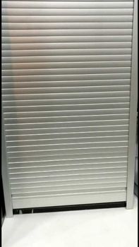 White PVC Rolling Shutter Color White Brand Kiosk Material PVC Open Style Rolling Finish White High - Kalpavruksh Trading Co. - India