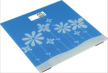 Electronic Glass Gift Body Scale Bathroom Scale (AV-906) Color Blue Shape Square Trademark AV Power Battery Origin - GSS Scale (Suzhou) Co., Ltd. - China