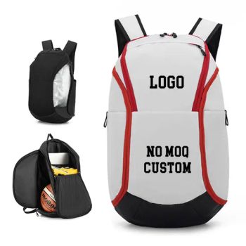 Custom Logo Waterproof Nylon Backpacks Casual Sport Team Travel Gym Basketball Youth Football Team Soccer Backpack Bags - Baoding Mishuo Bag Manufacturing Co., Ltd. - China