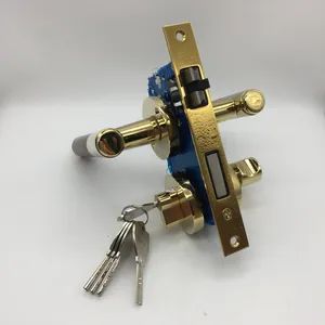 Safe Solid Zinc Alloy Mechanical Keys Lock Door Hardware Handle - EC Hardware Co., Ltd. - China
