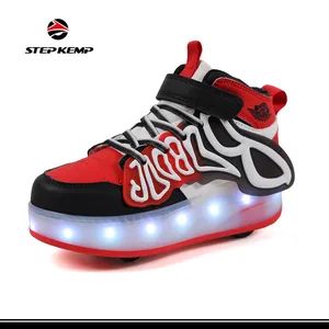 Kids Adults Casual Walking Flat Bottom TPR Sole Roller Skate Shoes Ex-25s4041 - QUANZHOU QIRUN TRADING CO., LTD. - China