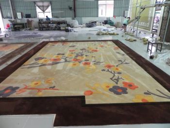 Woolen/ Nylon Carpet Hall Wool&Viscose Bamboo Carpets Wall to Wall Carpet Rug New Zealand Carpet Restaurant Carpet Factory - QINGYUAN GLORTA CARPET CO., LTD - China