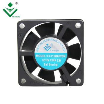 Plastic 3 Wires Fans Cooling Axial Flow DC 12V Mini Fan 6cm Fan 6020 60X60 Motor - Shenzhen Xinyujie Technology Co., Ltd. - China