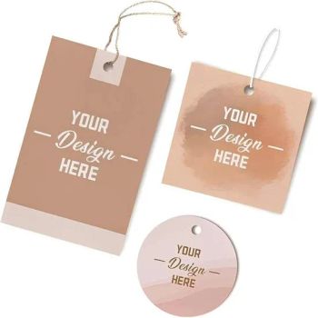 Custom Private Logo Clothing Security Tags Garment Price Labels Clothes Hanging Paper Christmas Hang Tag - Dongguan FengSuer Textile Co., Ltd - China