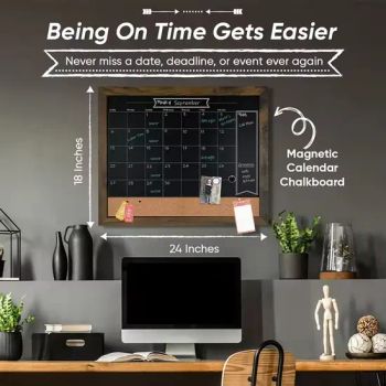 Wholesale Stain-Resistant-Hanging Wall Chalkboard Magnet Board & Custom Chalkboard with Calendar for Wall Large with Chalk Markers - Changsha Hetong Technology Co., Ltd. - China