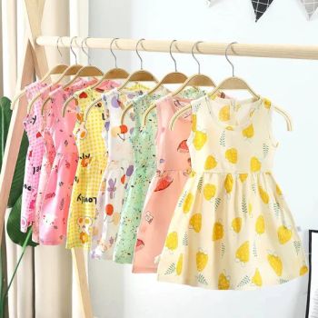 Floral Print Girls' Dress 100% Cotton Flower Girls' Skirts for Summer - Keenago Holdings Limited - China