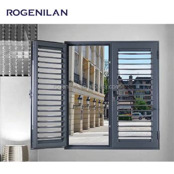 Automatic Aluminium Louver Outdoor Shutters Sunshade Louver and Waterproof Blind - Foshan Rogenilan Windows and Doors System Co., Ltd. - China