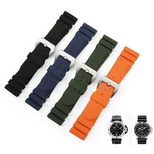 Wholesale Wrist Watch Strap Quick Release Silicone Rubber Sport Smart Watch Bracelets Bands Accessories - Guangzhou Wangjia Leatherware Co., Ltd. - China
