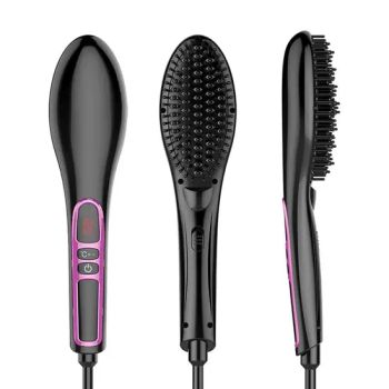 Low Price Iron Electric Magic Hair Straightener Comb Brush Professional Heating Brush - Wenzhou Hexi Electronic Technology Co., Ltd. - China