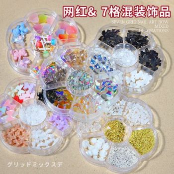 Wholesale Nail Charms Flower Bow Aurora Bear Rhinestone Pearl Mixed Nail Decoration - Ningbo Sundy Imp & Exp Co., Ltd. - China