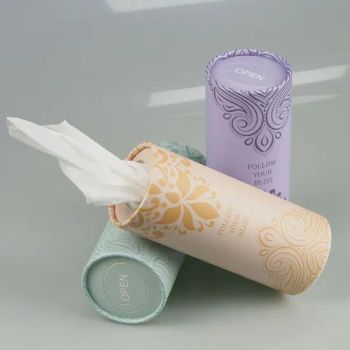 Cylinder Tissue Boxes for Car 3 Ply Virgin Wood Facial Tissue - Dongguan Joshee Care Industrial Co., Ltd. - China