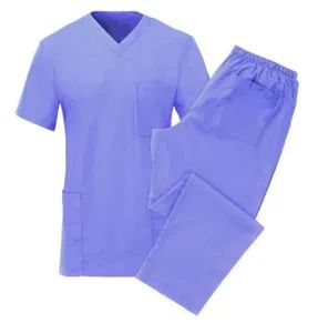 Hospital Uniforms Medical Nursing Scrubs Uniform Scrub Sets Short Sleeve Tops Elastic Waist Pants Uniform Women Nurse - Xinxiang Brilliance Textiles Co., Ltd. - China