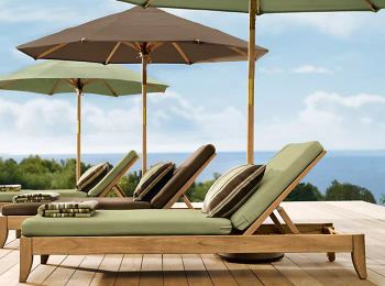 Teak Wood Sunbeds Material Wood Wood Type Teak Wood Grade A Grade Bed Width 28 Inches Wheel Size 7 Inches Bed Height 14 Inches - K and K  Hotel Products  - Sri Lanka