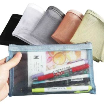 Custom Mesh Bags Makeup Bags Cosmetic Travel Organizer Storage Bags Mesh Zipper Pouch Pencil Case - Anhui Magic Industry Co., Ltd. - China
