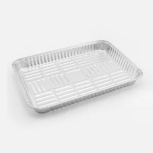 New Design High Quality Heavy Duty Disposable Aluminum Baking Pans Oven Tray Cookies Food Grade Aluminum Foil Tray - Shanghai Silver Engineer Industry Co., Ltd. - China