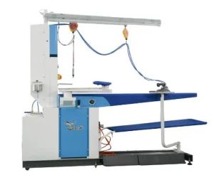 Multi-Function Ironing Board with Spotting Moving Guns (DGN) Type Slot Usage Clothes Model NO. DGN Motor Power 2.2kw Specification ISO - Shanghai Flying Fish Machinery Manufacturing Co., Ltd. - China