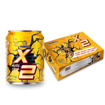 Tribeco Vietnam Energy Drink X2 Energy drink fortified with vitamins B3, B6, and taurine – suitable for people engaged in strenuous work, sports, or intense studying. from Tribeco Co., Ltd Tribeco Vietnam Energy Drink X2 Energy drink fortified with vitamins B3, B6, and taurine – suitable for people engaged in strenuous work, sports, or intense studying. - Tribeco Co., Ltd - Vietnam