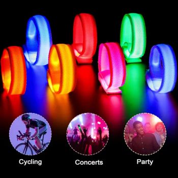 Custom LED Glow Bracelets Company Sports Concert Promotional Flashing Wristbands with Logo Printing - JinJiang Nilong Group Co., Limited - China