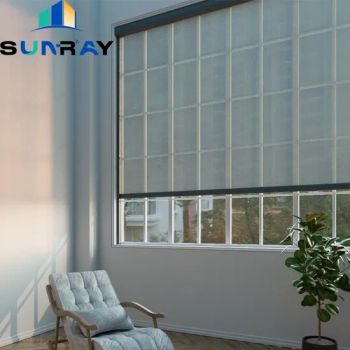 Outdoor Vertical Sunscreen Roller Blind Zip Side Tracks Curtain - FOSHAN SUNRAY WINDOWS LIMITED COMPANY - China