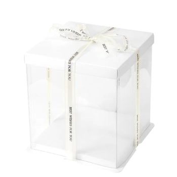 Wholesale Cake Packaging Box Cake Boxes in Bulk Transparent Pet PVC Food Flower Party Gift Round Squared Packaging Plastic with Printing Box - Guangzhou Vitality Printing Co., Ltd - China