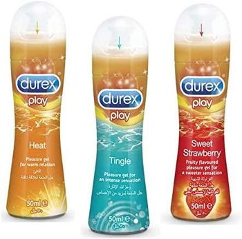 Durex Play Trial Pack with 3 Different Lubricants Perfect Glide & Feel & Warming (3 x 50 ml) - Smart Agri GmbH - Germany