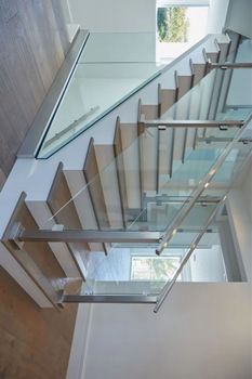 Stair Glass Railing Installation Service Mode Offline Service Location Karnataka Payment Mode Online And Offline Application Housing and - Lucky Glass World - India