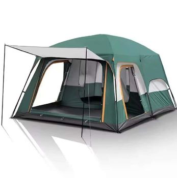 Outdoor camping family tent Multi-person tent  Thick Black Rubber Sunscreen for Cars Quick Automatic Opening - Beijing Import and Export Technology Company - China