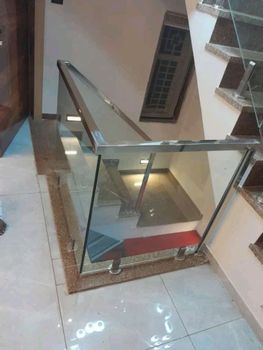 Balcony Aluminium Panel Glass Railing, For Home, Material Grade: Alloy 321 - Jay Shakti Steel - India