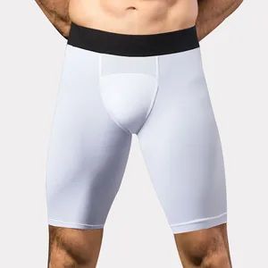Men Mesh Stitching Quick-Dry Training Running Tights Elastic Shorts Fitness Sports Wear - Market Union Co. Ltd. - China