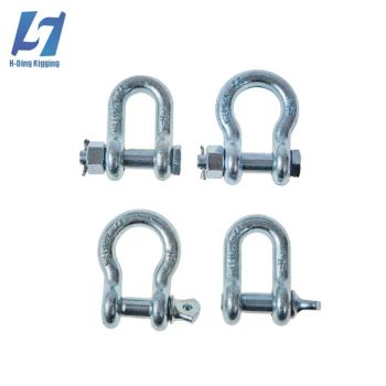 Marine Hardware Electro Galvnized Screw/Safety Pin /Bolt Anchor/Chain Dee Shackle with G-209/G-210/G-2130/G-2150 Forged Us Type Shackle - Qingdao H-Ding Rigging Co., Ltd. - China