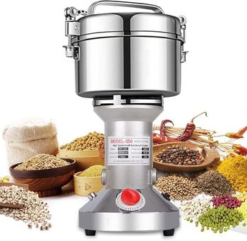 LEJIEYIN Electric Herb Grinder, 550 g, High Speed Stainless Steel Spice Mill, Electric Flour Mill, Herb Mill, Superfine from EcoRoma GmbH LEJIEYIN Electric Herb Grinder, 550 g, High Speed Stainless Steel Spice Mill, Electric Flour Mill, Herb Mill, Superfine - EcoRoma GmbH - Germany