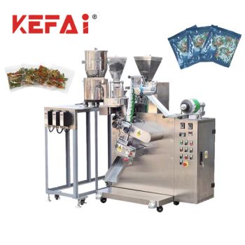 Kefai High Speed Automatic Mix Dried Vegetable Seasoning Three Side Seal Sachet Filling and Packing Powder Bag 2-Lane Spice Packaging Machine - Wuhan Kefai Innovation Machinery Co., Ltd. - China