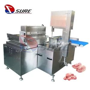 Automatic Frozen Beef Pork Bone Saw Cutting Sawing Machine Voltage 380V Origin China Trademark Sure Model NO. HT-BSM Type Meat Slicers - Tianjin Sure International Trading Co., Ltd. - China