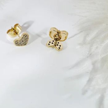 Customize Copper Heart Stud Earrings Stud Earrings for Girls Wholesale - YU JING JEWELRY CO., LTD. - China