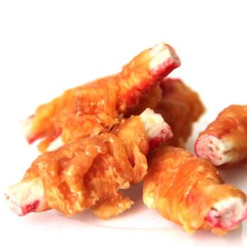 Rawhide Dog Chews Pet Treats with Meat Cat Products Wholesale - Shouguang Nuofeng Trading Co., Ltd. - China
