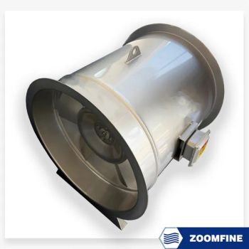 Fire Resistant 1600mm Acoustic Axial Fan with Casing Units for Car Parks and Subway Ventilation Projects - Qingdao Zoomfine Indotech Co.,Ltd - China