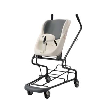 Metal Four-Wheel Airport Duty-Free Shop Shopping Trolley, Equipped with a Baby Seat - Foshan Mingle Furniture Co., Ltd. - China